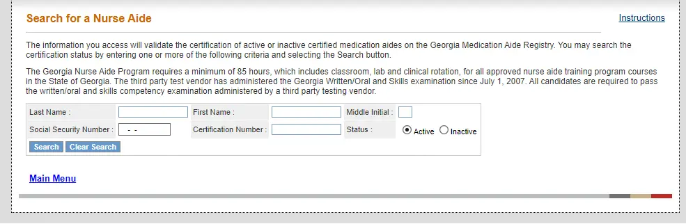 cna license lookup ga portal